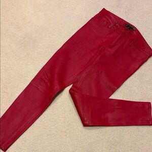 Joe's Jeans Vibrant Red Skinny Jeans